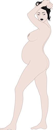 Sexy Naked Plus Size Black Bbw Curvy Woman Vector Image