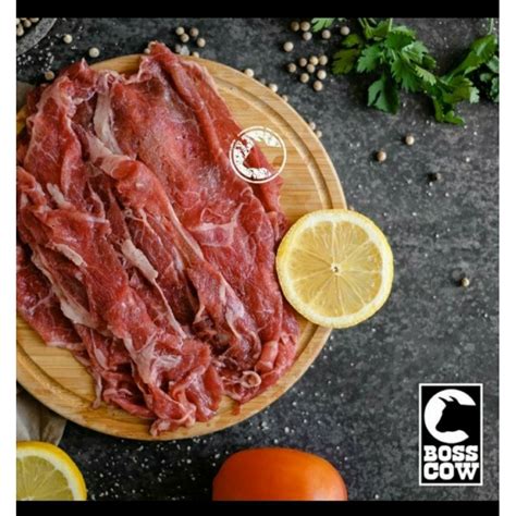 Jual Daging Tipis Low Fat Sliced Beef Aus Sukiyaki Yakiniku Shabu