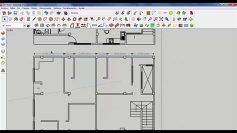 TIPS SketchUp Acotado Rapido Angulo Para Muro Y Punto Especifico Muro