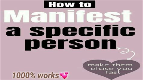 Apne Specific Person Ko Kro Easily Manifest Manifest Your Specific