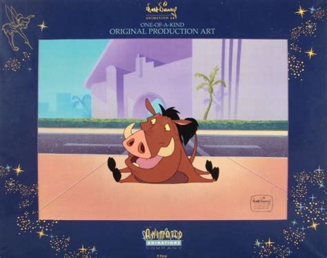 Lion King Timon & Pumbaa Funny Production Cel Art