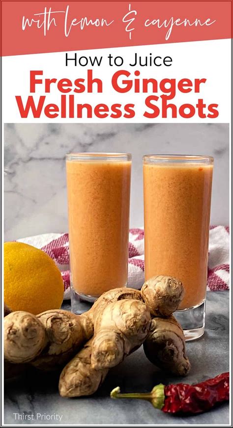 Juicing Ginger Shots With Lemon And Cayenne Recipe In 2024 Ginger