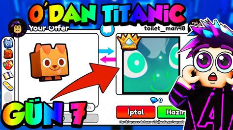 Dan Titanic Haftada M Lyon Elmas Kastim Pet Simulator