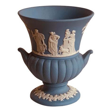 1930s Wedgwood Urn Form Jasperware Vase Chairish