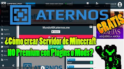 Cómo crear Servidor de Minecraft NO Premium con Plugins o Mods