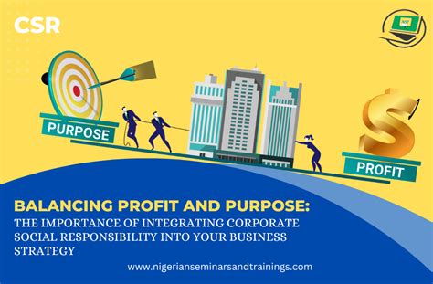 Balancing Profit And Purpose The Importance Of Integrating Corporate