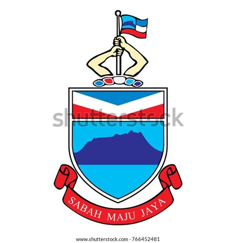 Flag Coat Arms Sabah Maju Jaya Stock Vector Royalty Free 766452481