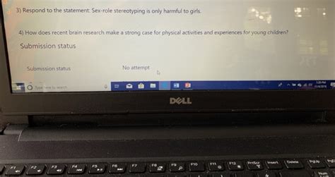 Solved 3 Respond To The Statement Sex Role Stereotyping Is Chegg