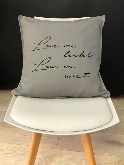 Quote Pillow Elvis Presley Girlfriend Gift Throw Pillows Etsy