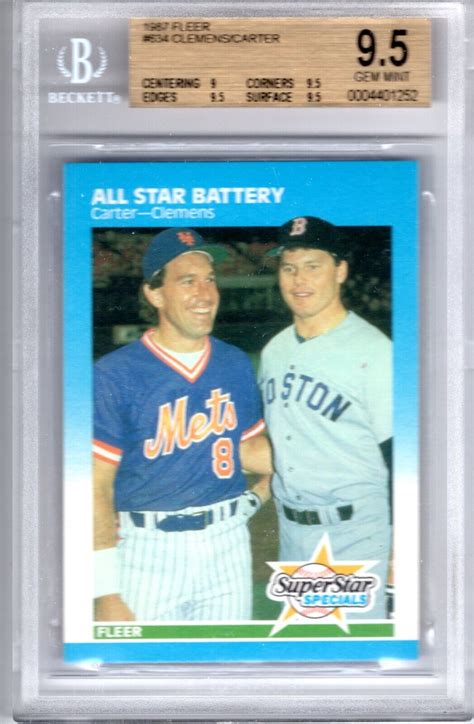 1987 Fleer 634 Gary Carter Roger Clemens For Sale Online EBay