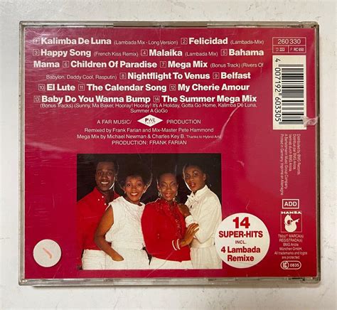 Boney M Cd Greatest Hits Of All Times Remix Vol Ifpi