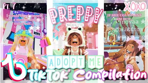 New Preppy Adopt Me Tik Tok Compilation ️pt 7 ☆🐹🐸 Luvinqkas 🎀💫💓🛼🥳 Youtube