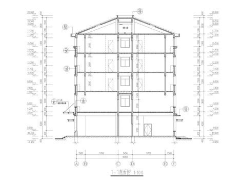 三层框架结构单身职工公寓楼建筑施工图2017 居住建筑 筑龙建筑设计论坛