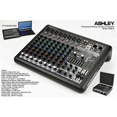 Jual Mixer Ashley Smr Original Smr Channel Pc Soundcard Bluetooth