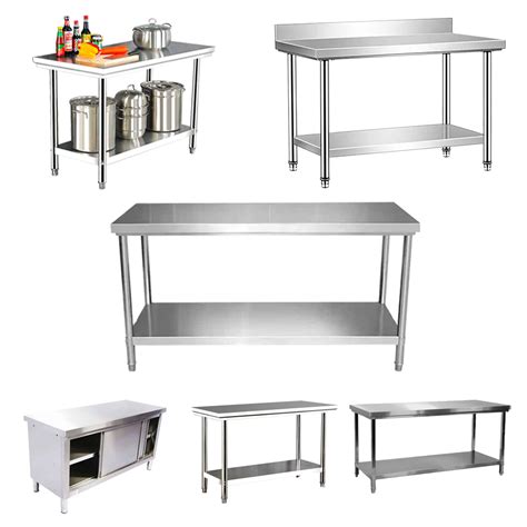 Customized Restaurant Hotel Kitchen Workbench Kitchen Table Commercial Stainless Steel Work