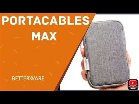 Porta Cables Max Betterware Youtube