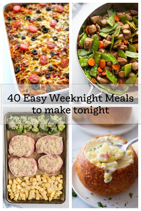 Easy Weeknight Dinners To Make Tonight