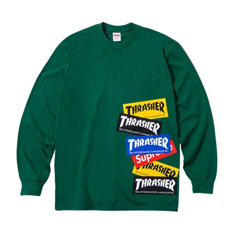 Thrasher Multi Logo L S Tee Fall Winter 2021 Supreme