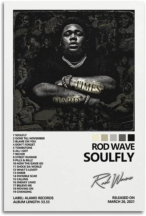 Amazon Suanea Rod Wave Poster Soulfly Album Cover Poster Posters