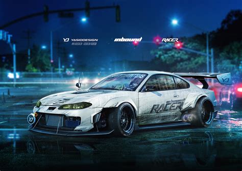 Wallpaper Render Artwork Drifting Sports Car Tuning Speedhunters