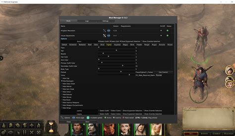 Visual Adjustments at Pathfinder: Kingmaker Nexus - Mods and Community