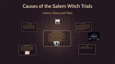 Causes Of The Salem Witch Trials By Max Yolles On Prezi