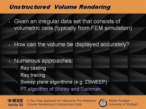 A Twostep Approach For Interactive Preintegrated Volume Rendering