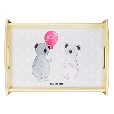 Mr And Mrs Panda Tablett Koala Luftballon Grau Pastell Geschenk