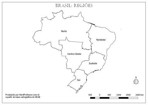 Mapa Brasil Regiões – Nerd Professor