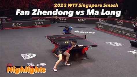 Ma Long 马龙 vs Fan Zhendong 樊振东 2023 WTT Singapore Smash Ms Final HD