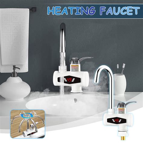 Instant Tankless Electric Hot Water Heater Faucet Kitchen Fast Heating