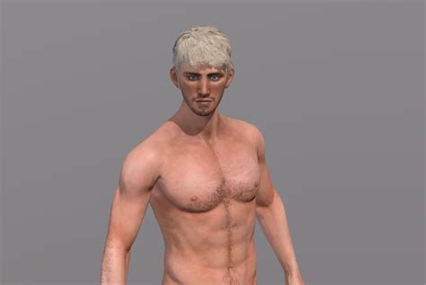 Naked Man Rigged 3d Game Character 3D Model 8 Blend C4d Fbx Obj