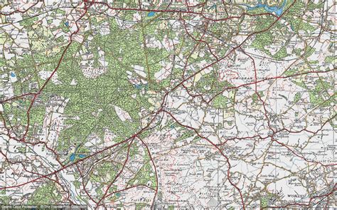 Historic Ordnance Survey Map of Bagshot, 1920