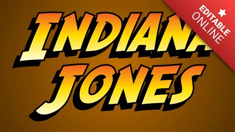 Indiana Jones | Text Effect Generator