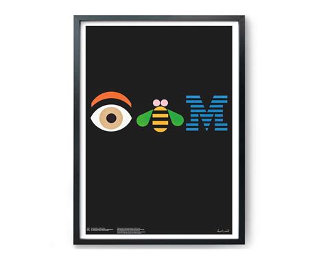 IBM Poster Vintage IBM poster Paul Rand IBM advertising | Etsy