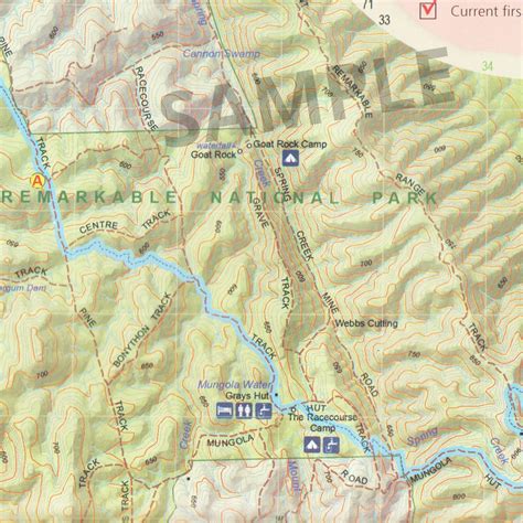 Heysen Trail Sheet Map Wirrabara Forest To Dutchmans Stern