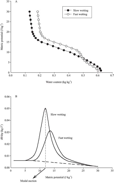 Schematic Representation Of A Moisture Release And B Specific Water