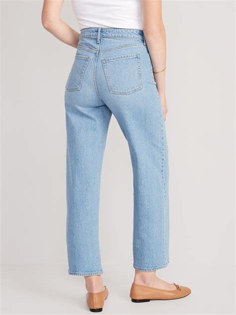 Extra High Waisted Cropped Wide Leg Jeans Old Navy