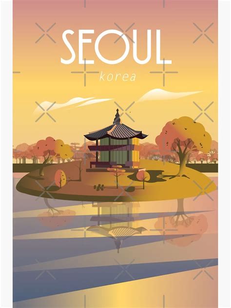 Seoul City Sticker By Carolborden Redbubble