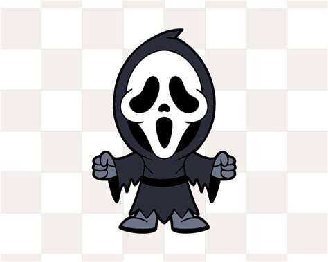 Chibi Scream Svg Halloween Svg Scream Svg Horror Movie Svg Etsy