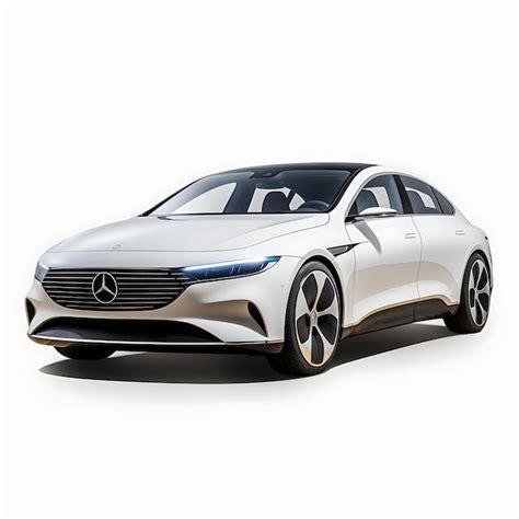Premium Photo Car Isolated On White Background Mercedesbenz Eqs White