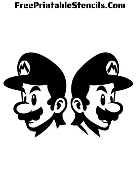 Free Printable Mario Bros Stencils Free Printable Stencils