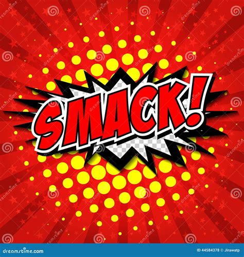 Smack Comic Speech Bubble Cartoon Stock Vector Illustration 44584378