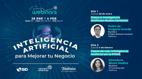 Participa En El Webinar Inteligencia Artificial Para Mejorar Tu Negocio Conectora Portal De