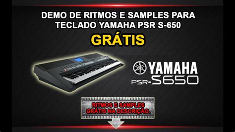 Ritmos E Samples Gr Tis Para Yamaha Psr S Youtube