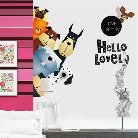 Creative Cute Cartoon Wall Stickers For Kids Rooms Home Decor Diy Kids