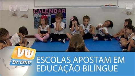 Escolas Apostam Em Ensino Bilíngue Para As Crianças Youtube