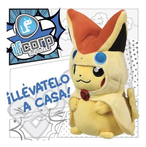 Peluche Pikachu Cosplay Victini Pokemon Center Original En Venta En