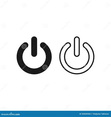 Power Button Icon Isolated On Off Switch Button Symbol Vector EPS10