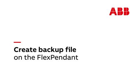 Create A System Diagnostics File On The FlexPendant YouTube